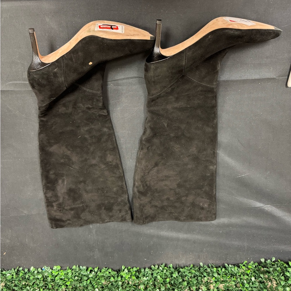 Veronica Beard Lisa Suede Tall Boot - W10.5 WIDE CALF - Picture 2 of 8